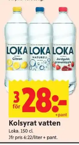ICA Supermarket Kolsyrat vatten erbjuda