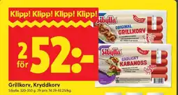 ICA Supermarket Grillkorv, Kryddkorv erbjuda