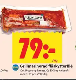 ICA Supermarket Grillmarinerad fläskytterfilé erbjuda