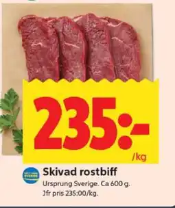 ICA Supermarket Skivad rostbiff erbjuda