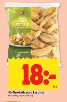 ICA Supermarket Klyftpotatis med kryddor erbjuda