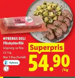 Lidl Nybergs Deli fläskytterfilé erbjuda