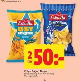 ICA Supermarket CHIPS, BÅGAR, RINGAR erbjuda