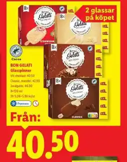 Lidl BON GELATI Glasspinnar erbjuda