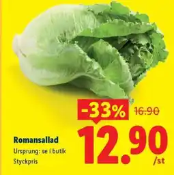 Lidl Romansallad erbjuda