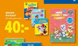 Lidl Målarbok Paw Patrol erbjuda