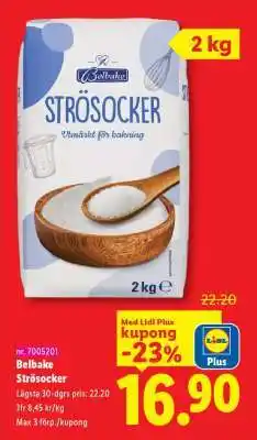 Lidl BELBAKE Strösocker erbjuda
