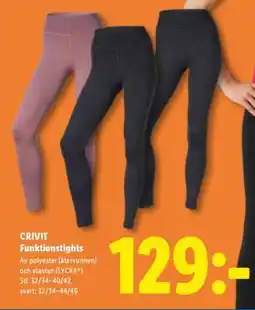 Lidl CRIVIT Funktionstights erbjuda