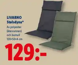 Lidl LIVARNO Stolsdyna erbjuda