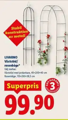 Lidl LIVARNO Växtstöd/rosenbåge erbjuda