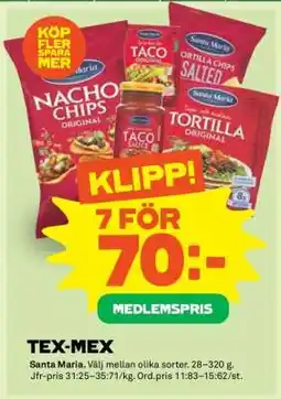 Stora Coop SANTA MARIA erbjuda