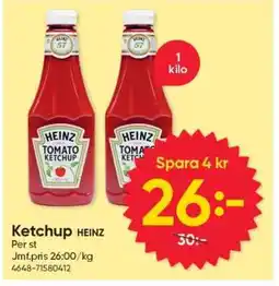 DollarStore Ketchup Heinz erbjuda