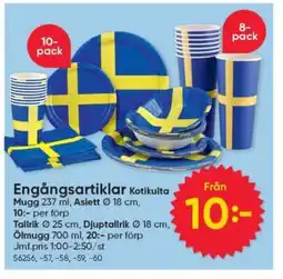DollarStore Engångsartiklar Kotikulta erbjuda