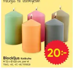 DollarStore Blockljus Kotikulta erbjuda