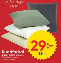 DollarStore Kuddfodral Clara erbjuda