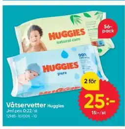 DollarStore Huggies våtservetter erbjuda