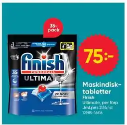 DollarStore Maskindisk-tabletter Finish Ultimate erbjuda
