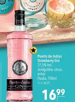Citti Puerto de Indias Strawberry Gin, EUR 16.99 erbjuda