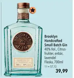 Citti Brooklyn Handcrafted Small Batch Gin, EUR 39.99 erbjuda