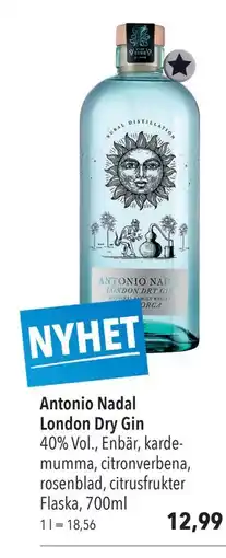 Citti Antonio Nadal London Dry Gin, EUR 12.99 erbjuda
