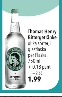 Citti Thomas Henry Bittergetränke, EUR 1.99 erbjuda