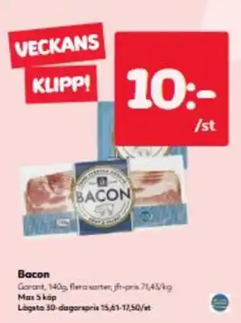 Hemköp Bacon erbjuda