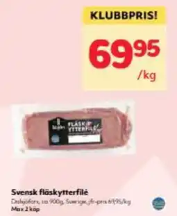 Hemköp Svensk fläskytterfilė erbjuda