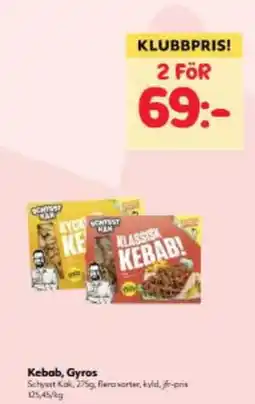 Hemköp Kebab, Gyros erbjuda