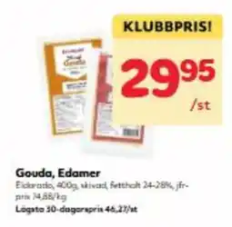 Hemköp Gouda, Edamer erbjuda