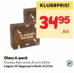 Hemköp Glass 6 pack erbjuda