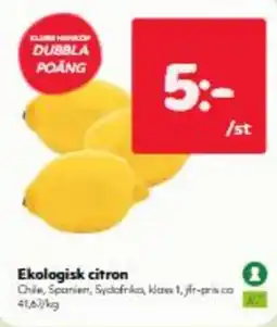 Hemköp Ekologisk Citron erbjuda