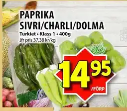 Matvärlden Tensta PAPRIKA SIVRI/CHARLI/DOLMA erbjuda