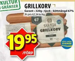 Matvärlden Tensta GRILLKORV erbjuda