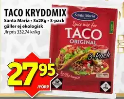 Matvärlden Tensta TACO KRYDDMIX erbjuda