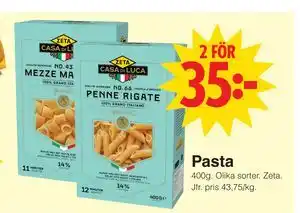 Matöppet Pasta erbjuda