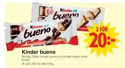 Matöppet Kinder bueno erbjuda