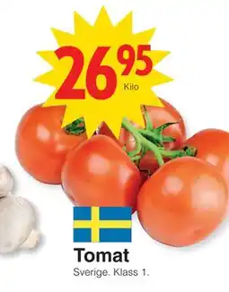 Matöppet Tomat erbjuda