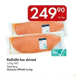 Snabbgross FALKENBERG Kallrökt lax skivad erbjuda