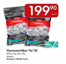 Snabbgross MIRAMAR Vannameiräkor 16/20 erbjuda