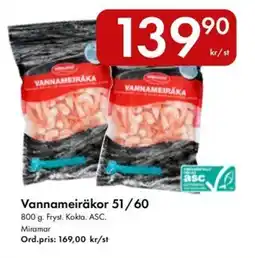 Snabbgross MIRAMAR Vannameiräkor 51/60 erbjuda