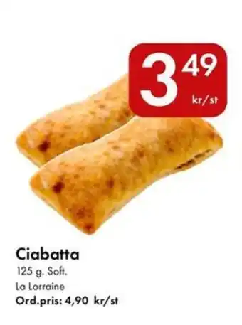 Snabbgross Ciabatta erbjuda