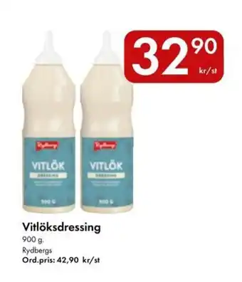 Snabbgross RYDBERGS Vitlöksdressing erbjuda