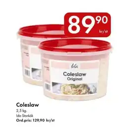 Snabbgross IDA Coleslaw erbjuda