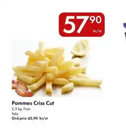 Snabbgross Pommes criss cut erbjuda