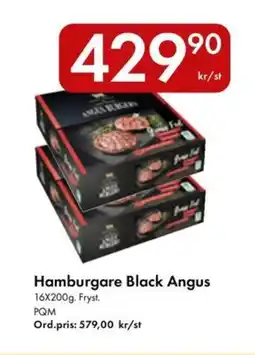 Snabbgross PQM Hamburgare black angus erbjuda