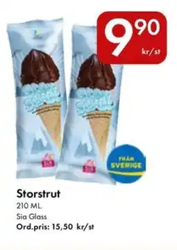 Snabbgross Sia Glass Storstrut erbjuda