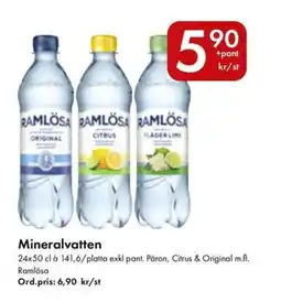 Snabbgross Ramlösa Mineralvatten erbjuda