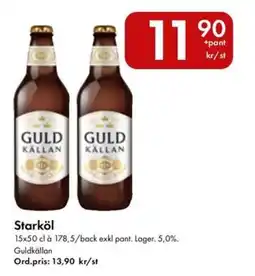 Snabbgross Guldkällan Starköl erbjuda