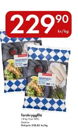 Snabbgross Gastrino Torskryggfilé erbjuda
