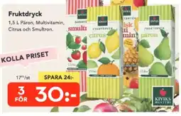 Bo Ohlsson Fruktdryck erbjuda